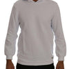 Daniele Alessandrini White Pullover Hodded Cotton Sweater