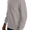 Daniele Alessandrini White Pullover Hodded Cotton Sweater