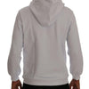 Daniele Alessandrini White Pullover Hodded Cotton Sweater
