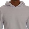 Daniele Alessandrini White Pullover Hodded Cotton Sweater