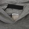 Daniele Alessandrini Gray Pullover Hodded Cotton Sweater
