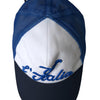 Casquette de baseball en maille Italia bleue, blanche et noire Dolce &amp; Gabbana