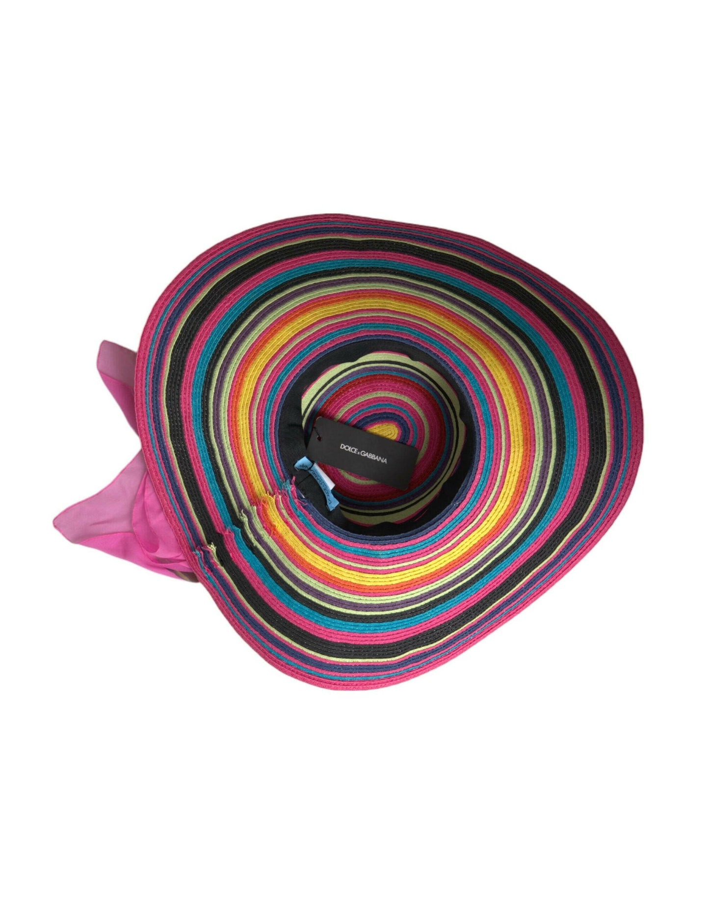 Chapeau souple à large bord fantaisie multicolore Dolce &amp; Gabbana