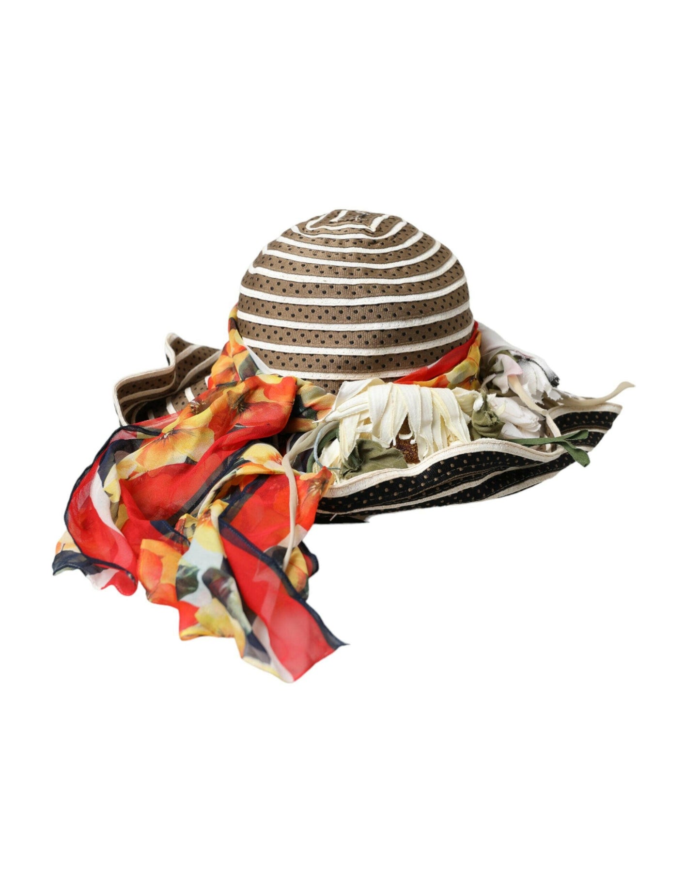 Chapeau souple à large bord fantaisie multicolore Dolce &amp; Gabbana