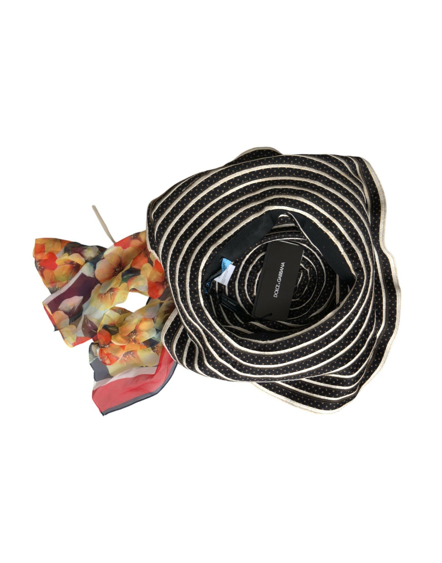 Chapeau souple à large bord fantaisie multicolore Dolce &amp; Gabbana