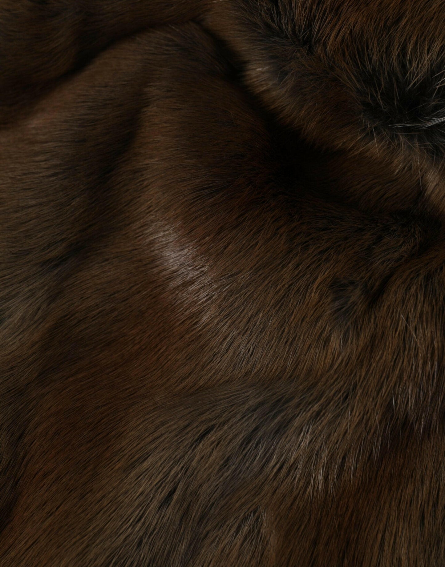 Bonnet en cachemire pour femme Dolce &amp; Gabbana en fourrure de belette marron