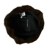 Bonnet en cachemire pour femme Dolce &amp; Gabbana en fourrure de belette marron