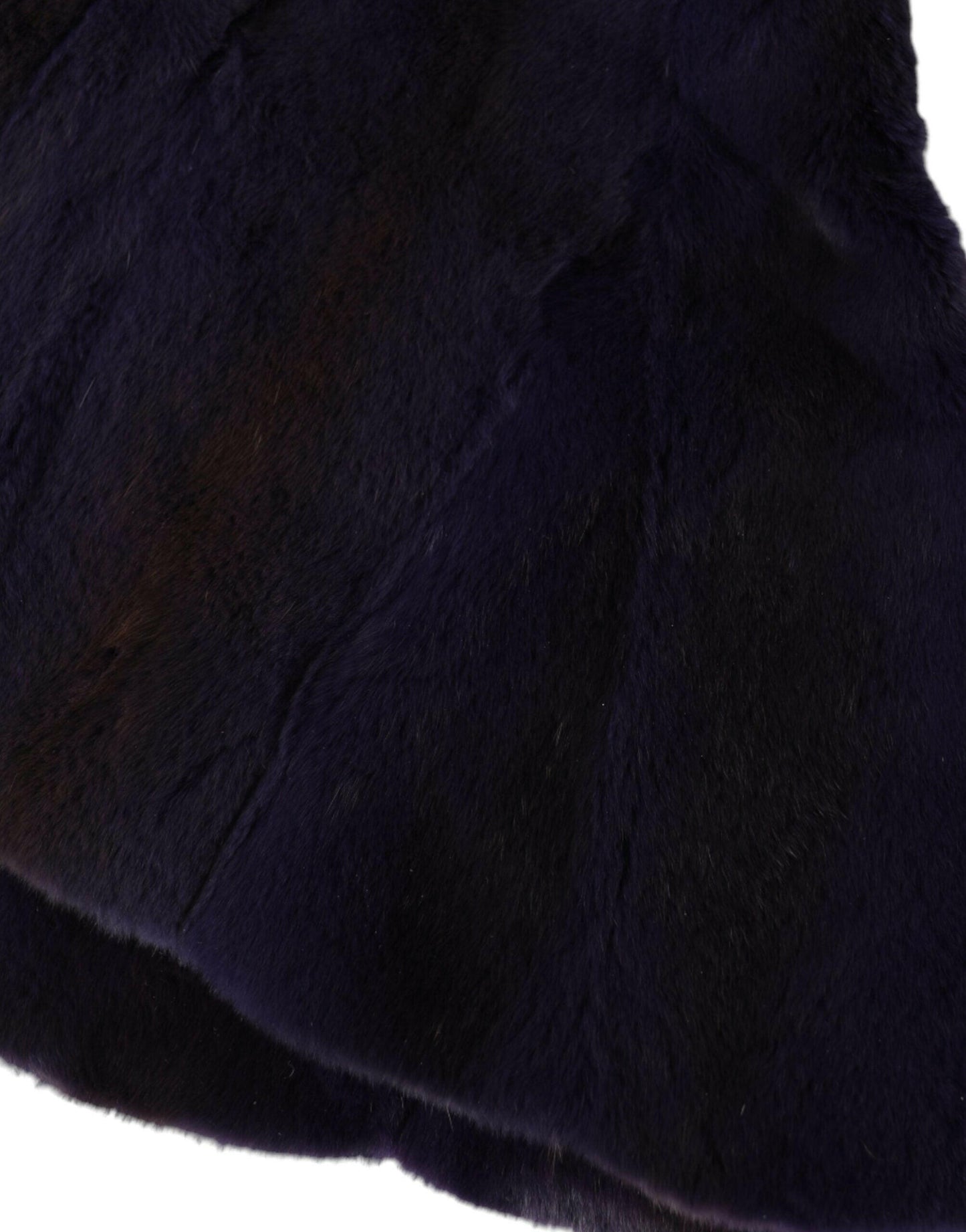 Chapeau enveloppant en fourrure de belette noire Dolce &amp; Gabbana