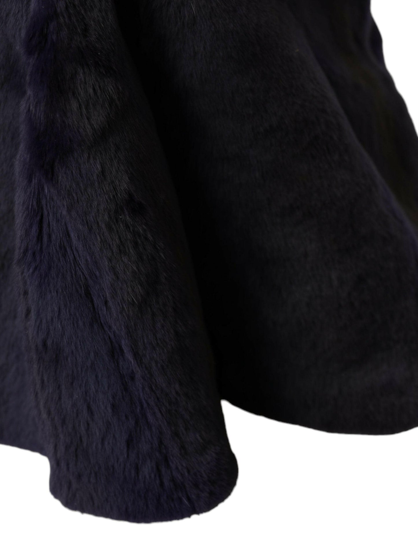 Chapeau enveloppant en fourrure de belette noire Dolce &amp; Gabbana