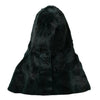 Chapeau enveloppant en fourrure de belette noire Dolce &amp; Gabbana