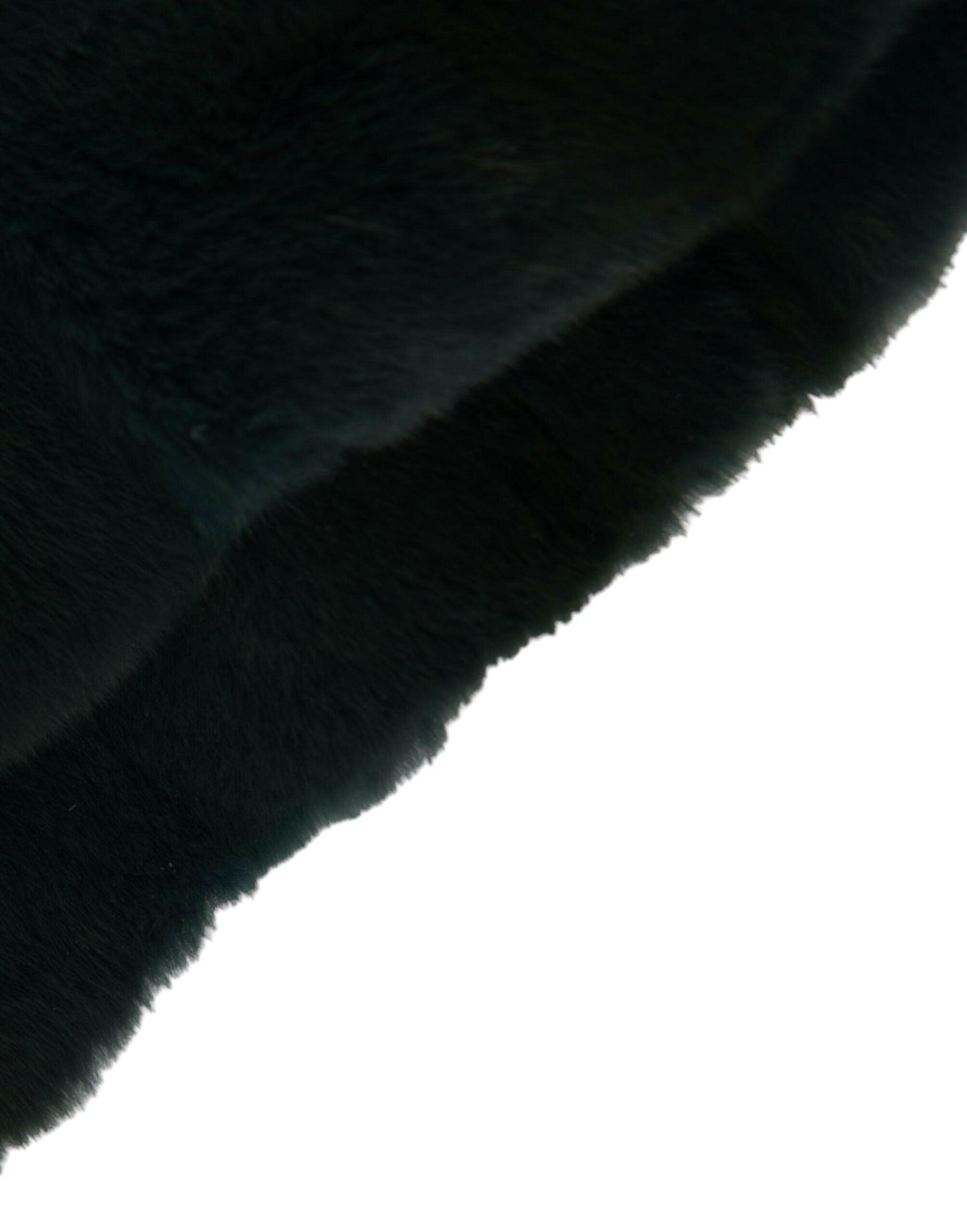 Chapeau enveloppant en fourrure de belette noire Dolce &amp; Gabbana