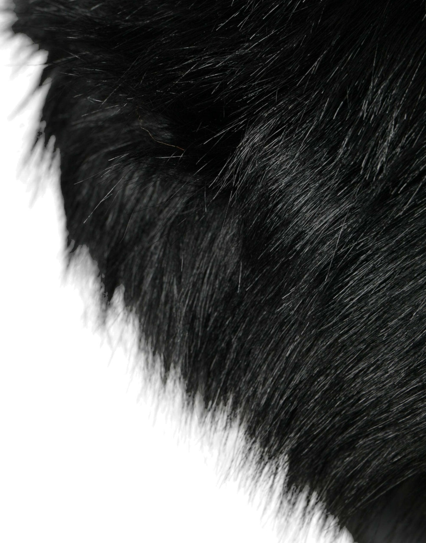 Bob en fausse fourrure noire Dolce &amp; Gabbana pour femme