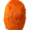 Dolce & Gabbana Orange Faux Fur Whole Head Wrap Hat