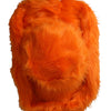 Dolce &amp; Gabbana Orangefarbener Fedora-Hut aus Polyester mit Kunstfell