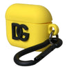 Dolce & Gabbana Yellow Silicone Logo Embossed Airpods Case