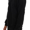 Daniele Alessandrini Black Crewneck Cotton Pullover Sweater