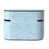 Dolce & Gabbana Light Blue Leather Metal Logo Plaque Airpods Case