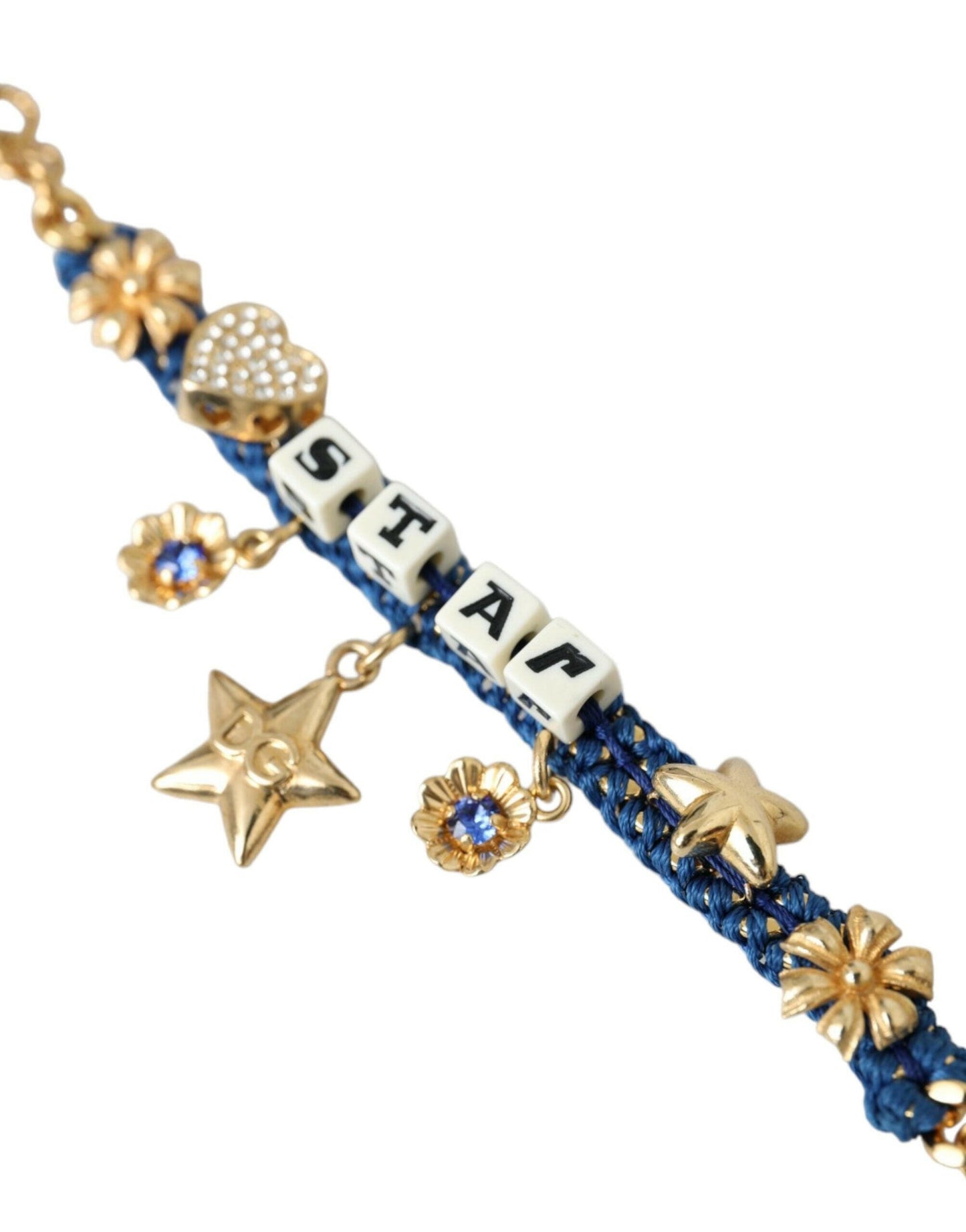 Bracelet tendance Dolce &amp; Gabbana en laiton doré avec chaîne étoile