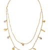 Dolce & Gabbana Gold Tone Chain Brass Charm Statement Sicily Necklace
