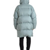 Dolce & Gabbana Light Blue Quilted Hooded Puffer Jacket Men