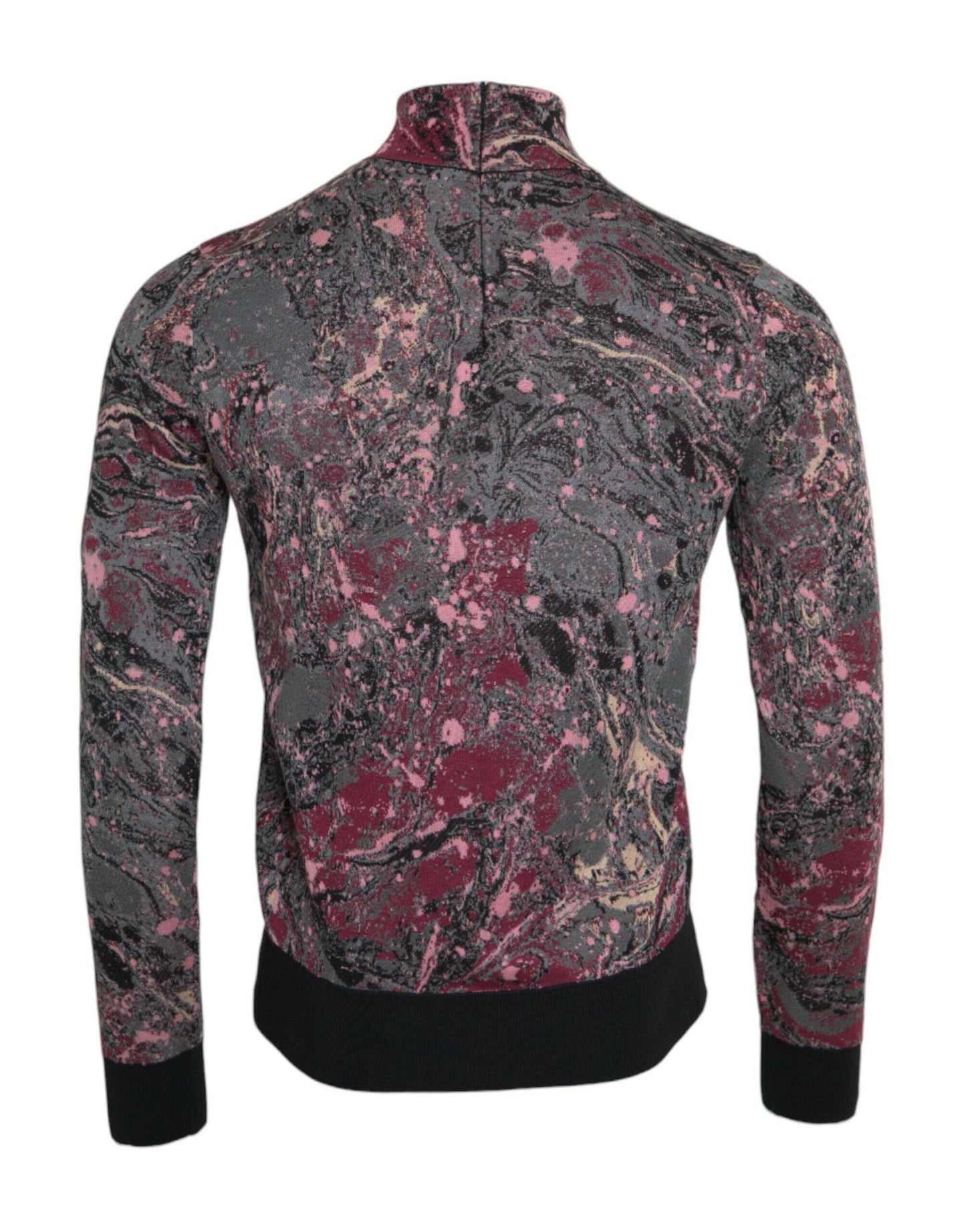 Pull col roulé graphique multicolore Dolce &amp; Gabbana pour homme