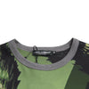 Dolce &amp; Gabbana Grünes T-Shirt aus Gorilla-Baumwolle mit kurzen Ärmeln