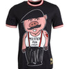 Dolce &amp; Gabbana – Schwarzes Baumwoll-T-Shirt „Jahr des Schweins 2019“