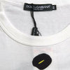 Dolce &amp; Gabbana – Weißes, grafisches T-Shirt aus Baumwolle mit kurzen Ärmeln für Herren