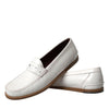 Dolce &amp; Gabbana – Weiße Slipper-Mokassins aus Leder