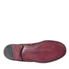 Mocassins Dolce &amp; Gabbana à imprimé léopard rouge et noir pour homme