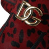 Mocassins Dolce &amp; Gabbana à imprimé léopard rouge et noir pour homme