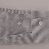 Frankie Morello White Blue Striped Casual Cotton Regular Fit Shirt