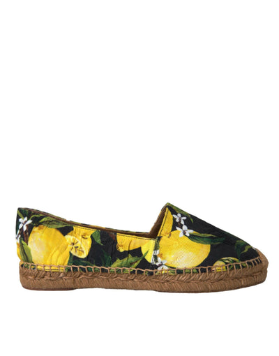 Espadrilles à enfiler Dolce &amp; Gabbana multicolores citron