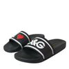 Sandales Dolce &amp; Gabbana en cuir noir I Love D&amp;G