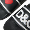 Sandales Dolce &amp; Gabbana en cuir noir I Love D&amp;G
