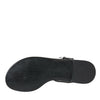 Dolce &amp; Gabbana Sandales plates en cristal noir Tongs Chaussures