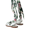 Dolce & Gabbana Multicolor Floral Print Ankle Wrap Sandals Shoes