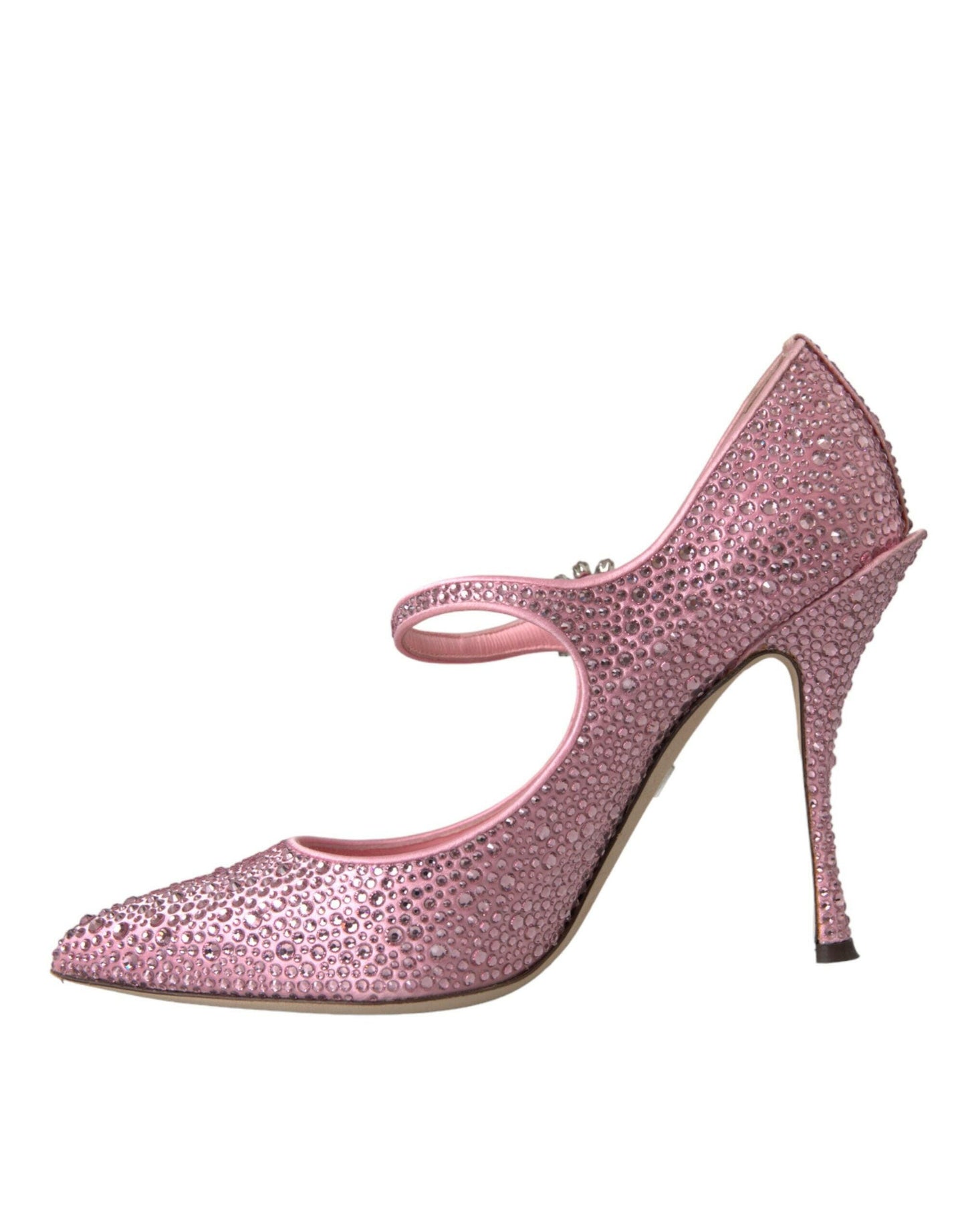 Dolce &amp; Gabbana Rosa Strass Kristall Heels Pumps Schuhe