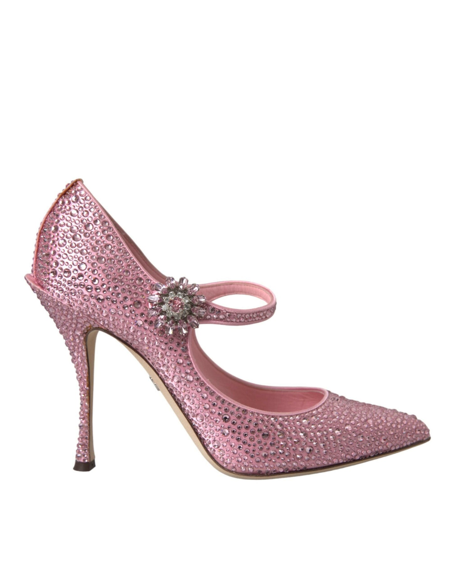 Dolce &amp; Gabbana Rosa Strass Kristall Heels Pumps Schuhe