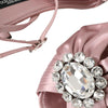 Dolce & Gabbana Pink Keira Crystal Heels Sandals Shoes