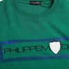 Philippe Model Green Cotton Logo Print Long Sleeves Pullover Sweater