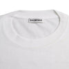Balenciaga White Cotton Crew Neck Short Sleeves T-shirt