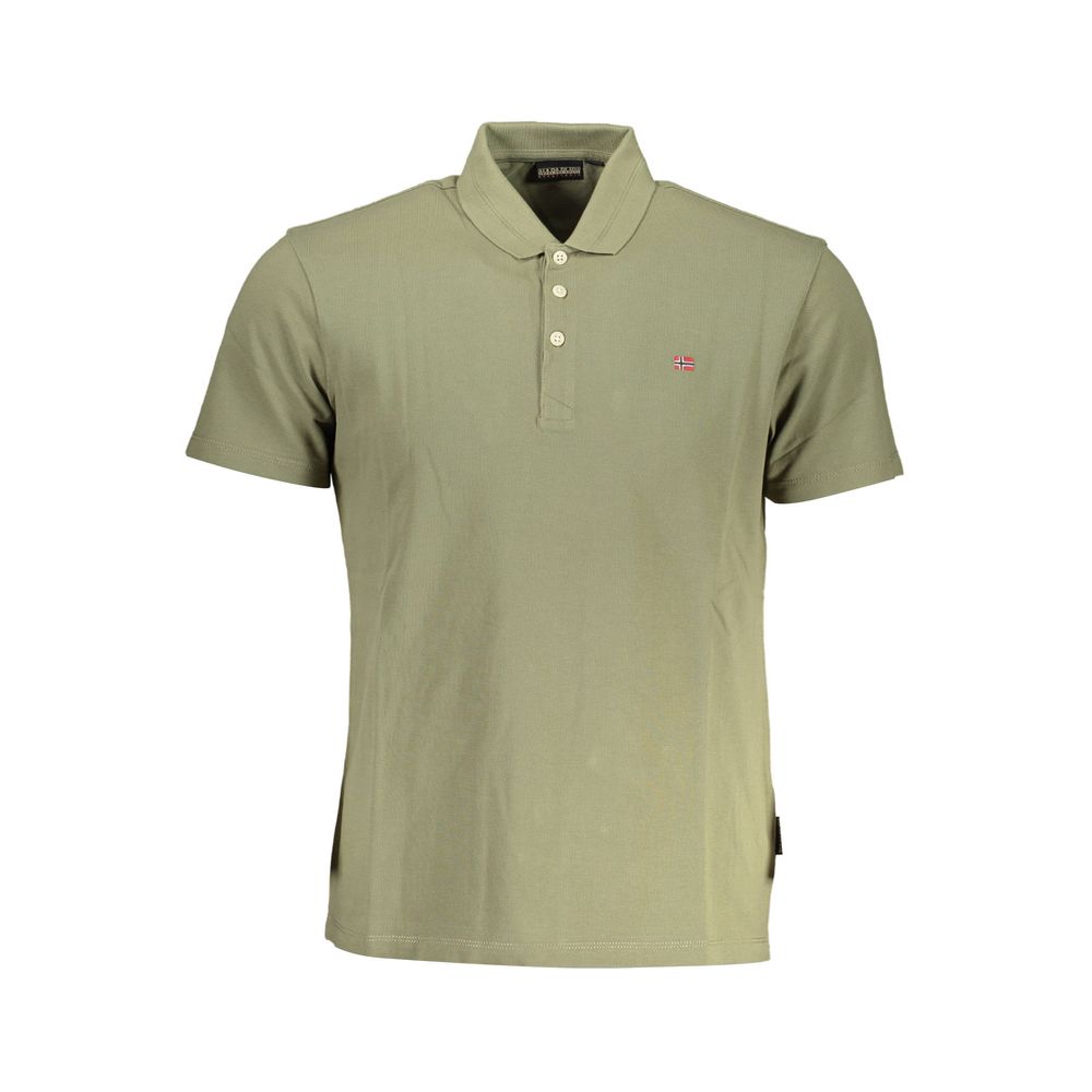 Napapijri Green Cotton Polo Shirt