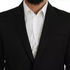 Dolce &amp; Gabbana – Schwarzer Slim Fit-Blazer aus Wolle mit Revers
