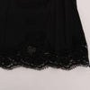 Dolce & Gabbana Black Floral Cutout Lace A-Line Skirt