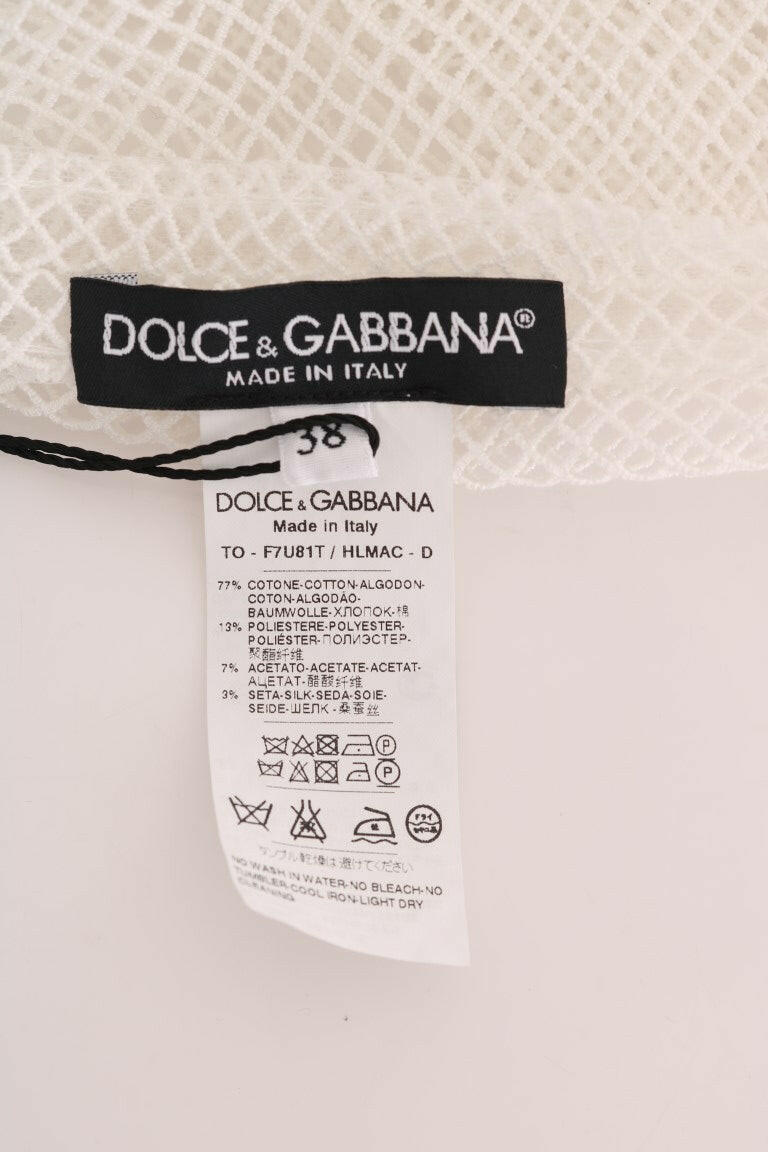Débardeur sans manches en filet transparent Dolce &amp; Gabbana