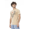 T-shirt Cavalli Class en coton beige pour homme