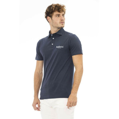 Baldinini Trend Blaues Herren-Poloshirt aus Baumwolle