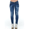 Frankie Morello Blaue Baumwolljeans für Damen