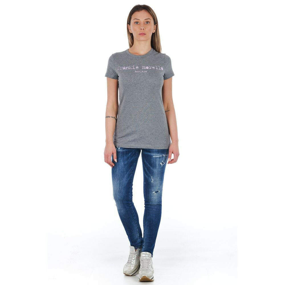 Frankie Morello Blaue Baumwolljeans für Damen